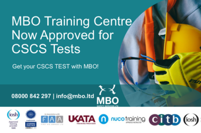 MBO Training Centre now delivers Tests for CSCS Cards