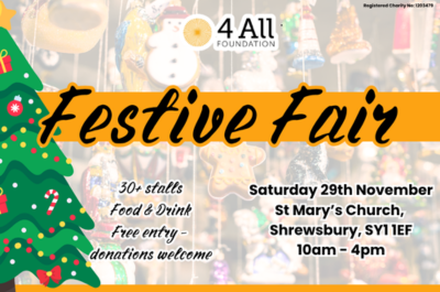 4 All Foundation set to host free festive fair in Shrewsbury