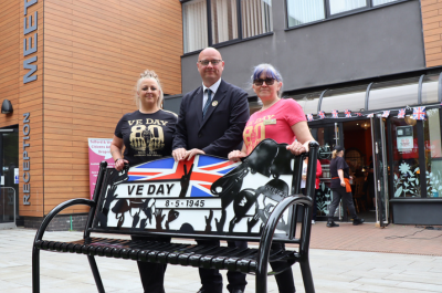  Special VE Day memorial unveiled in the centre of Telford